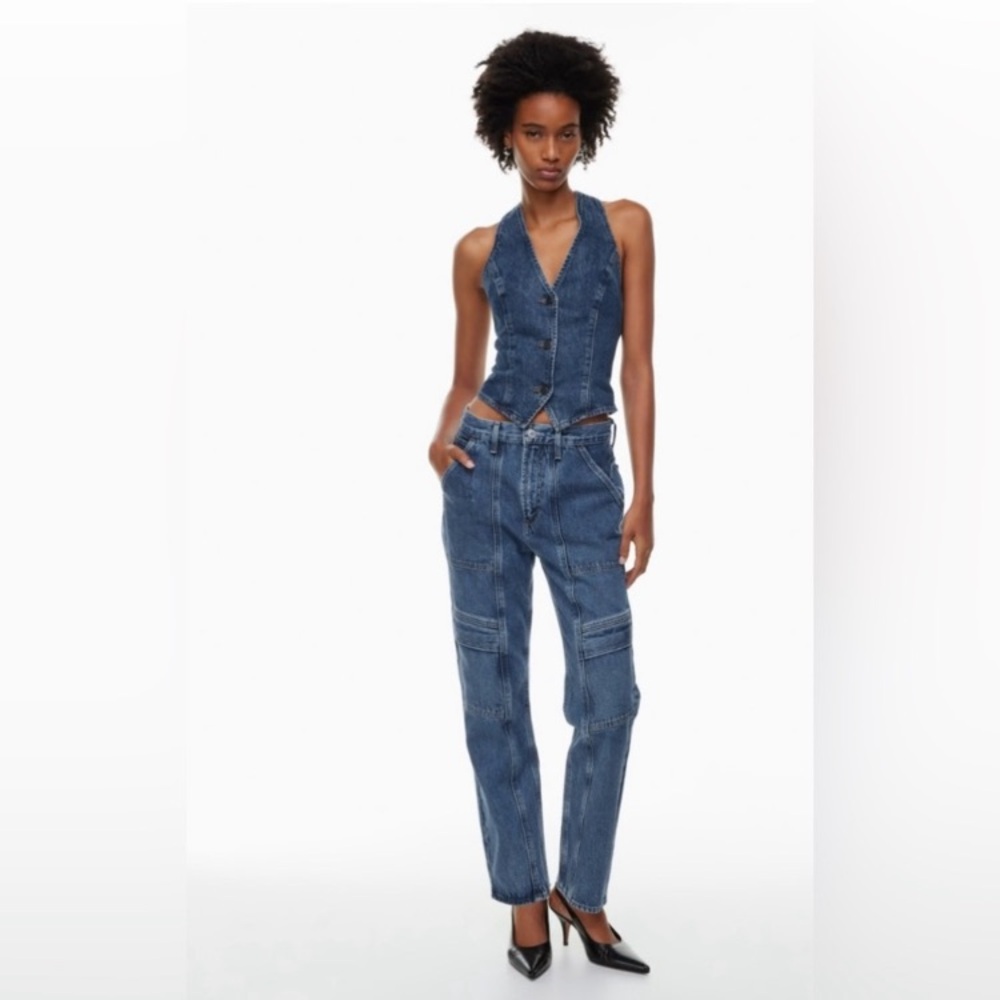 Agolde Cooper size 30 cargo straight leg organic jeans